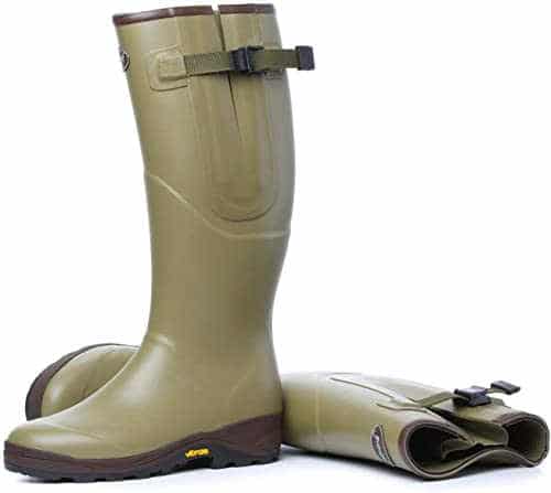 Gumleaf welly boots in green