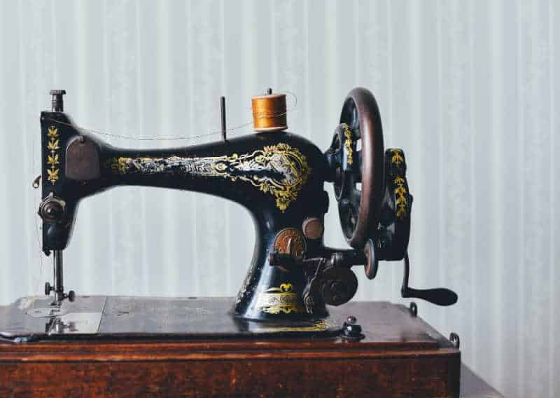 Vintage sewing machine.