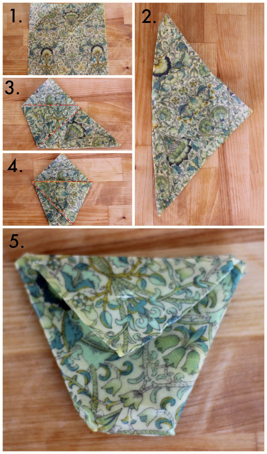 how to fold beeswax wraps uk