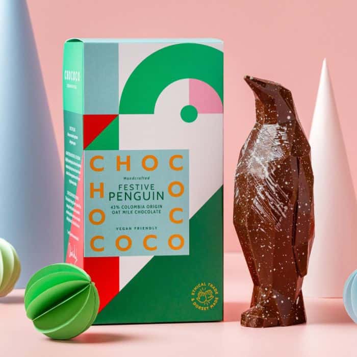 Chococo oat milk vegan Christmas chocolate