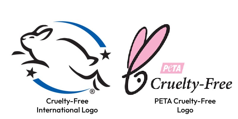 The Cruelty Free International Logo and The PETA Cruelty-Free Logo